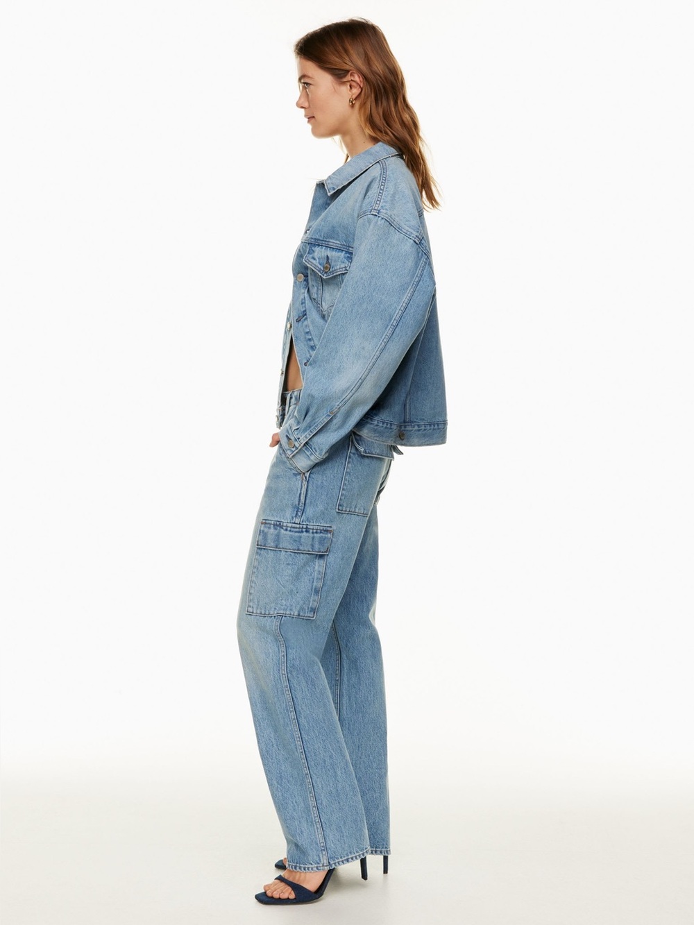 172  Denim Forum the 90s edie lo-rise cargo jeans SZ30 W17 R11.5 L41 I30.5